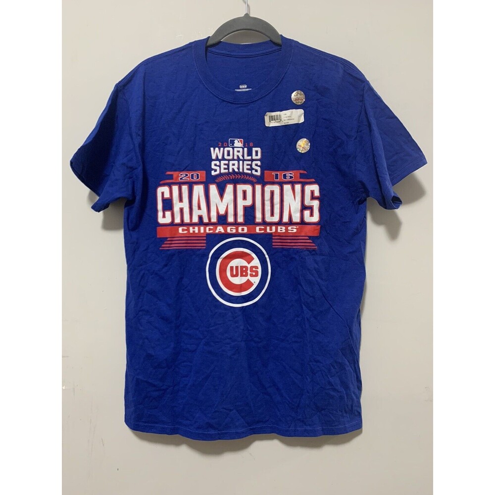 NWT Chicago Cubs 2016 World Series Small Shirt collectible Baseball Sports
